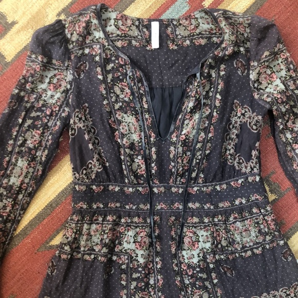 Free People Peasant Dress S/M - Picture 2 of 8